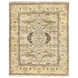 Antique Weave Oushak hand-knotted New Zealand Wool Powder Blue/Beige Area Rug