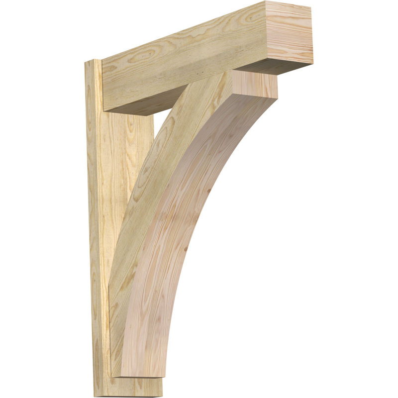 Bloc de bois rustique Thorton, Cèdre rouge de l'Ouest l 5 1/2 po (lisse), P 32 po x H 44 po