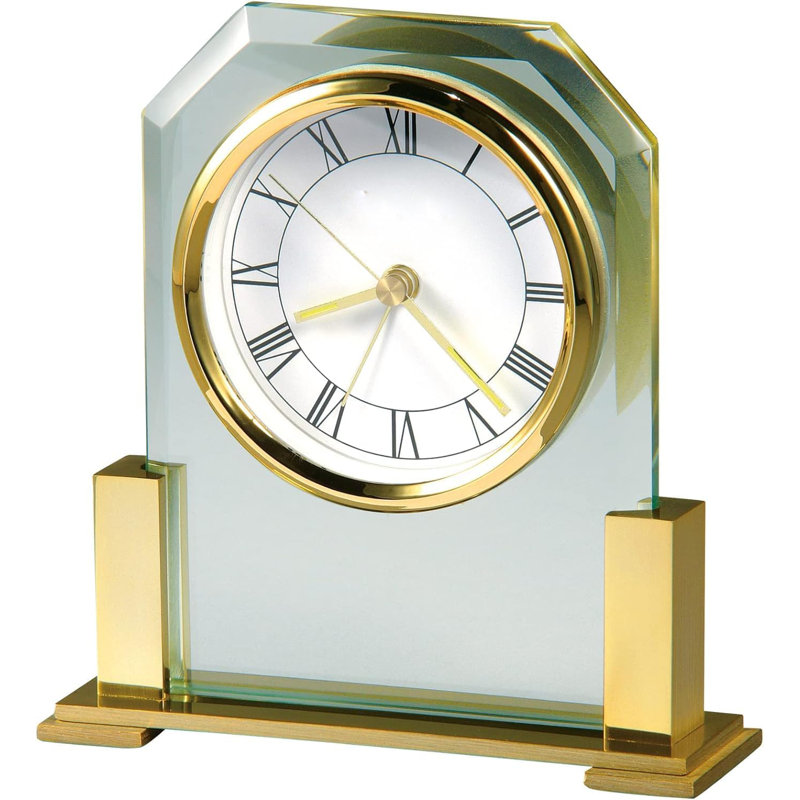 Brass Faced Quartz Alarm Clock