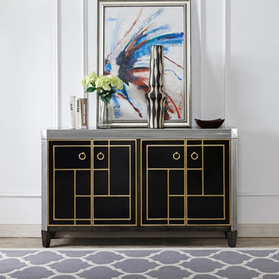 Simple Household Solid Wood Porch Cabinet Accent Cabinet