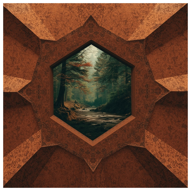 Édredon Hexagon Forest View, Simple extra long