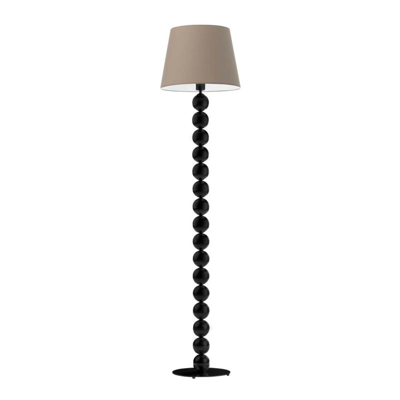 Ayanami 166cm Traditional Floor Lamp, Beige, Black