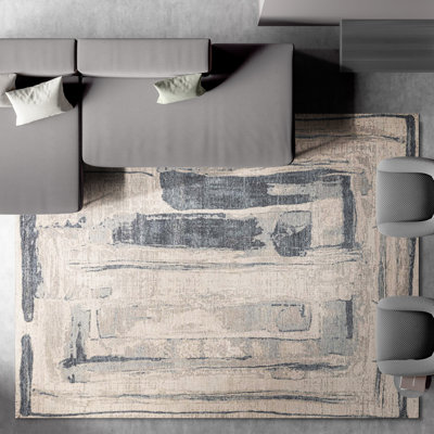 Hand Knotted Abstract Indoor Rug