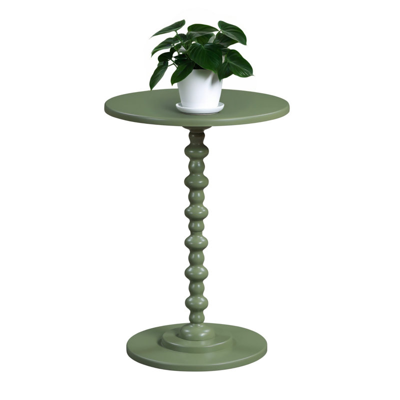 Pettegrow Spindle End Table, Dark Sage Green