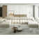 Cylar 138.6'' Wide Velvet Reversible Modular Sofa & Chaise with Ottoman