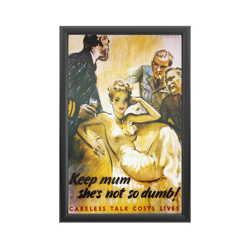 « Keep mum it’s not so idiot », reproduction d’art sur toile encadrée