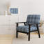 Fauteuil d'appoint rembourré à motif Blue Tartan