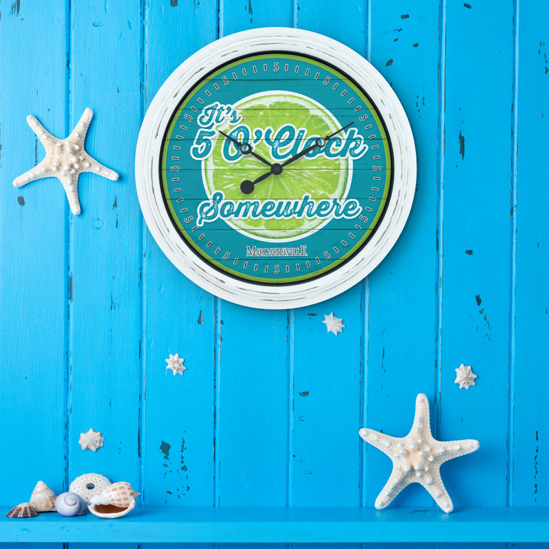 Margaritaville 5 O'clock Somewhere 15.75" Wall Clock