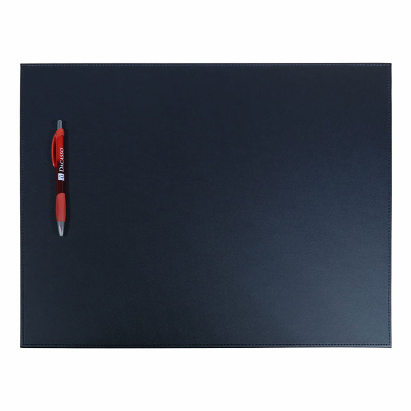 Raglin Faux Leather Desk Pad, Black