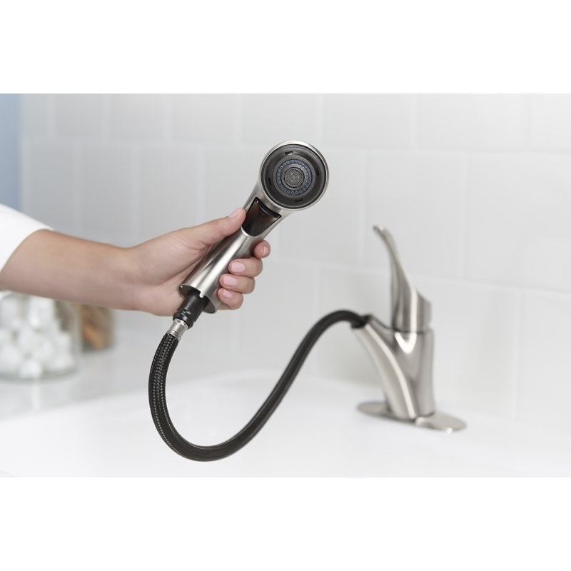 Simplice Pull-Out Laundry Faucet with Two-Function Sprayhead, Laundry Sink Faucet, Polished Chrome
