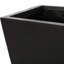 Bac à plante conique en béton léger pour jardin extérieur - oxyde de magnésium noir 12,63L x 12,63W 28,5H sans support requis-1385827384