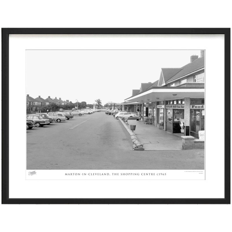 Marton In Cleveland, The Shopping Centre C1965 - Single Picture Frame Print, 28cm H x 36cm W x 2.3cm D