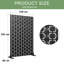 183cm H Freestanding Metal Room Divider Decorative Privacy Screen Garden Lattice Panel Trellis for Patio, Balcony, Backyard, Pool, Indoor Room-132790235-132790236