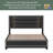 Bhatt Vegan Leather Platform Bed-620357380