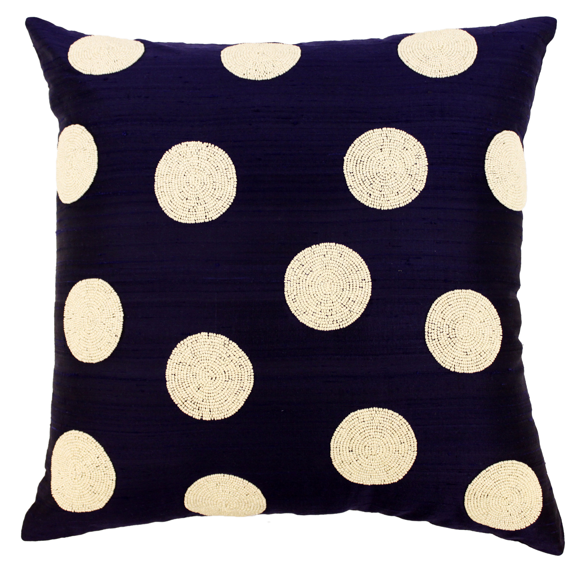 Sabira Harlequin Embroidered Silk Throw Pillow Wayfair