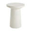 Table d'appoint d'extérieur H 24 po MGO Terrazzo, blanc