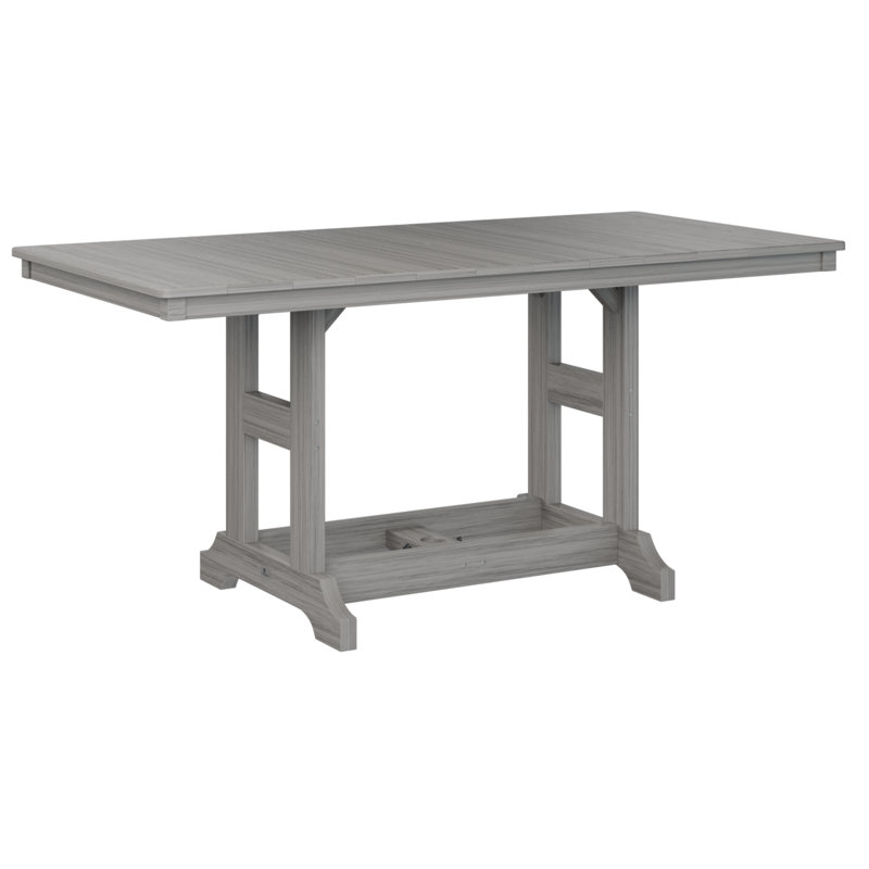 Table de salle à manger rectangulaire Berlin Garden, H 30,87 po x l 66 po x P 33 po, Bois flottant gris