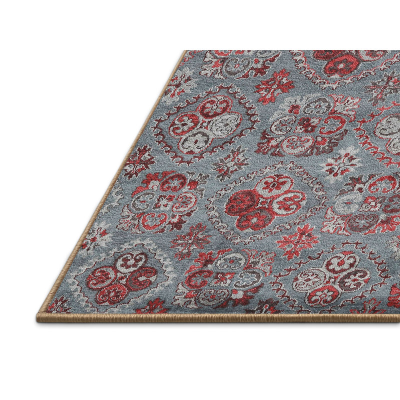 Floral Indoor Rug, Rectangle 6' x 9'