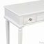 Bureau de maquillage rétro avec grand miroir, rangement pour bijoux