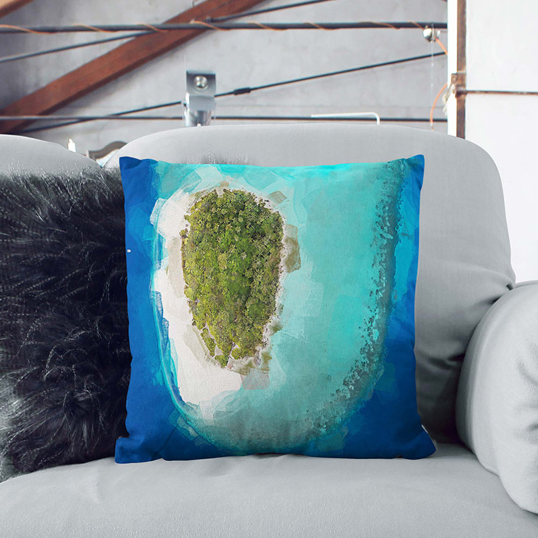 Baa Atoll in the Maldives Cushion with Filling