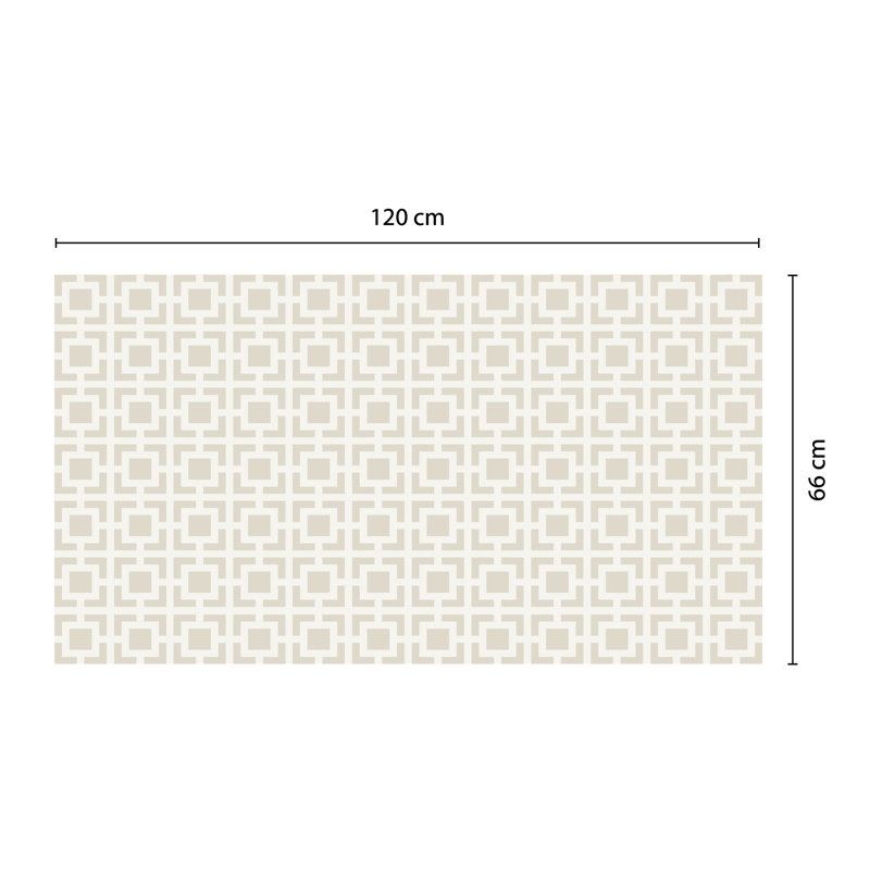 Ashleigh Interconnected Square Seamless Pattern Kitchen Mat -  66 x 120 cm