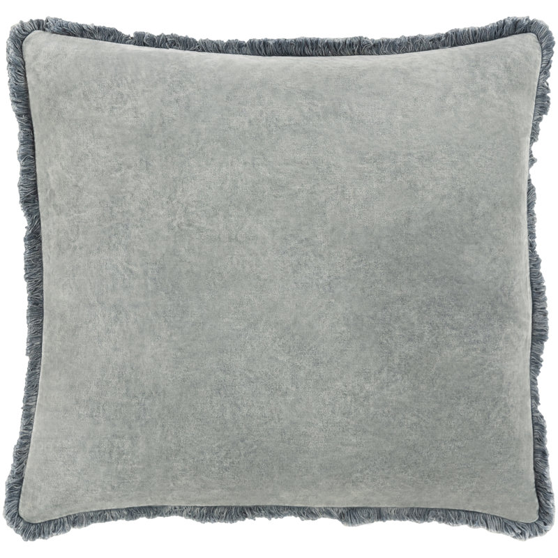 Oreiller Steph, 22 po x 22 po, Ardoise, Housse de coussin seulement - sans insert