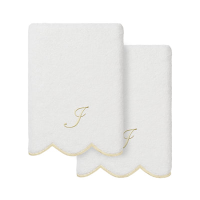 Ensemble de serviettes à main personnalisables 2 pièces Linorn Home Textiles 100% coton turc ADORNIA