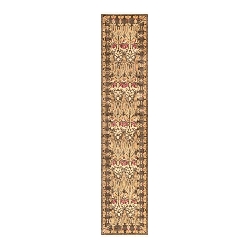 Moore Ikat Brown Area Rug, Runner 2'7" x 12'