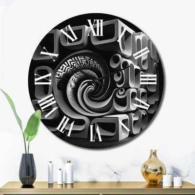 Horloge murale en métal