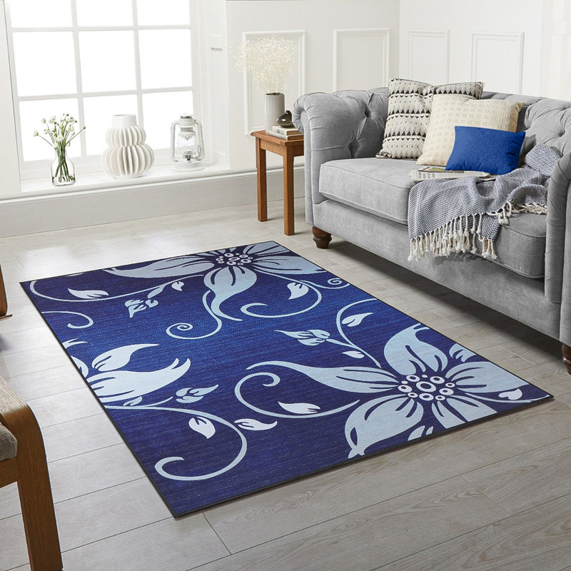 FLOWER Floral Area Rug, Rectangle 200 x 290cm