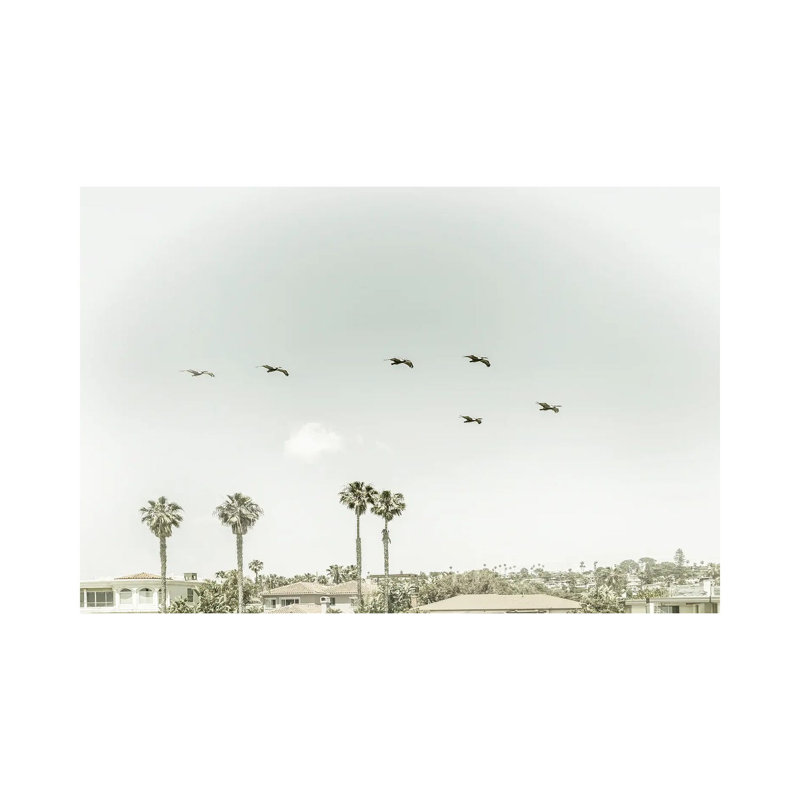 Above The Rooftops Of San Diego | Vintage by Melanie Viola - Wrapped Canvas Print, 66.04 cm H x 45.72 cm W x 1.91 cm D