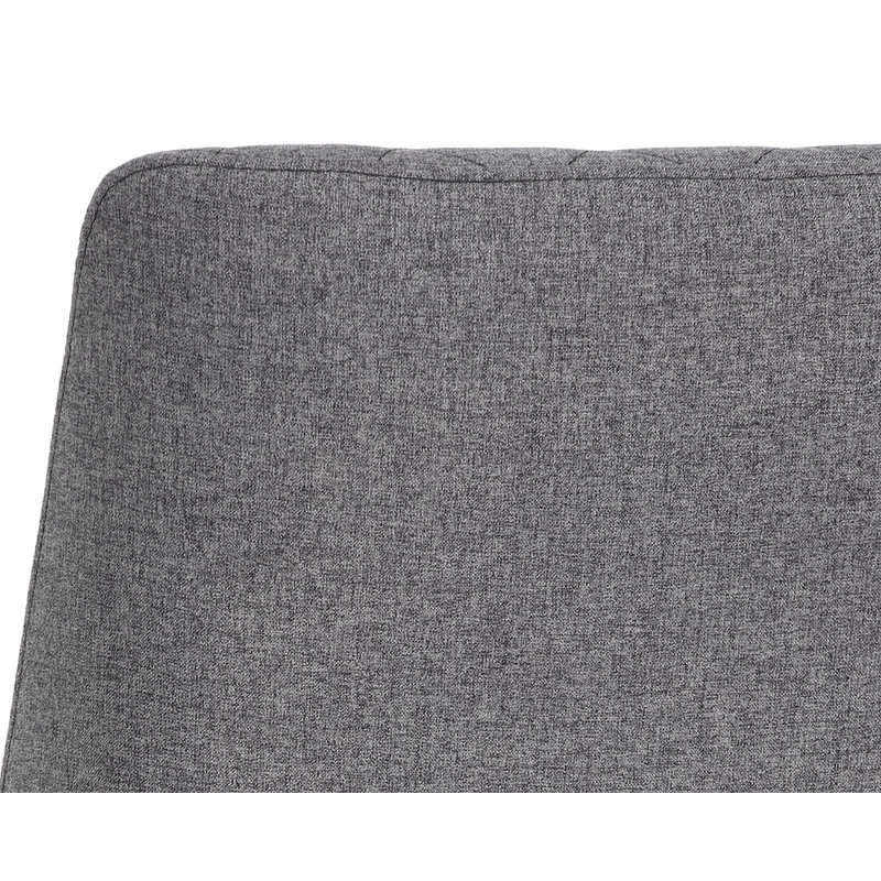 5West Upholstered Stool with Metal Frame, Dark Gray Performance Basketweave, Counter Stool (26" Seat Height)