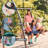 Adventure Lifetime Powder Coated Steel Swing Set with 2 Swing(s) , 1 Slide(s)