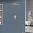 High-Pressure Rainfall Shower System, Tub Faucet Set