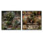 Urban Oasis - Ensemble de 2 collages carrés abstraits-1987139474-1987139475