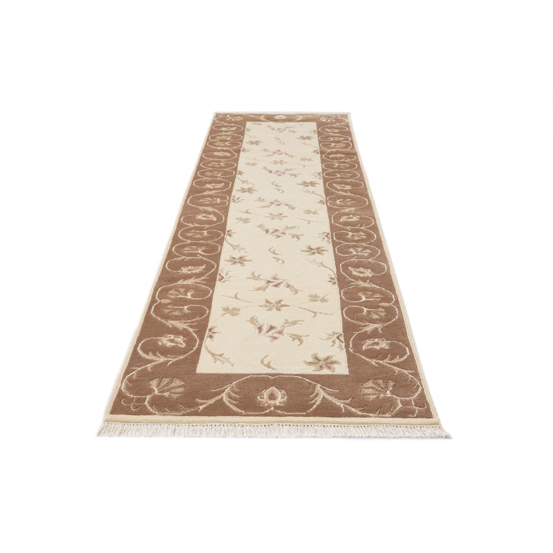 Tapis de couloir ivoire