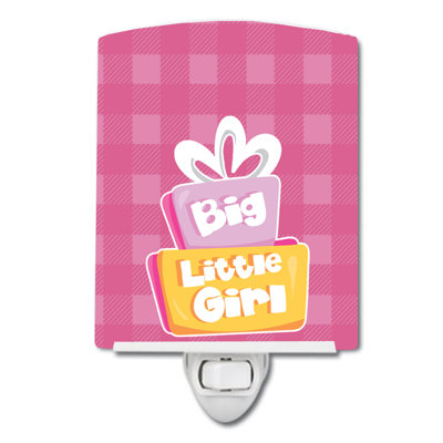 Grande ampoule de nuit en céramique big little fille