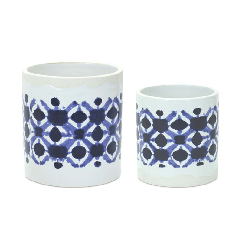 Alzena 2-Piece Ceramic Pot Planter Set