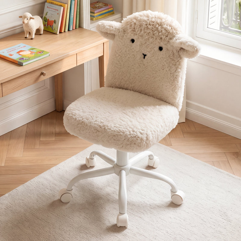 Kids Personalized 43 cm Chair and Ottoman, Khaki