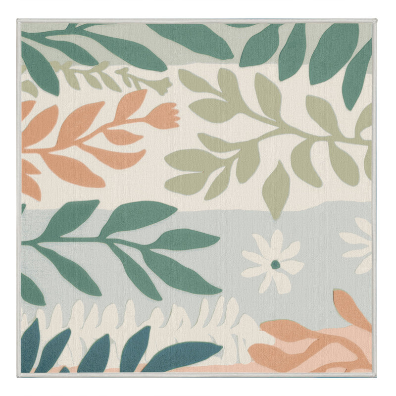 Rustling Leaves Rug, Square 4'