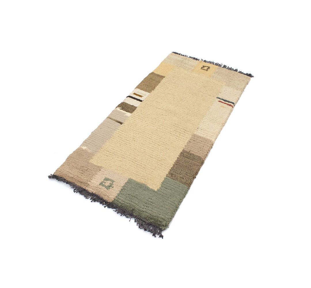 Handgefertigter Outdoor-Teppich Savard in Beige