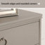 Meuble d'appoint en bois massif gris-2035139941