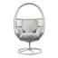 Chaise longue pivotante grise