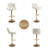 Bar Stools Set, Modern Swivel Counter Height Adjustable Barstools with Back, Upholstered Velvet Bar Chair with Footrest, Modern Armless Kitchen Island Stool for Kitchen Island, Pub, Cafe-791713463-791713464