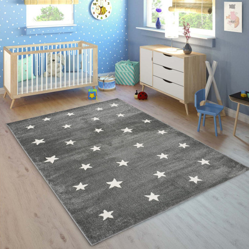 Gustaaf Machine Woven Grey/White Rug, Runner 100 x 300cm