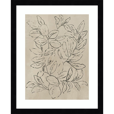 Outlined Leaves II by Asia Jensen