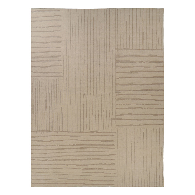 Modern One-of-a-Kind 14'10X20'3 Hand Knotted Area Rug