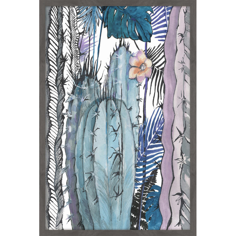 Cactus Party - Single Picture Frame Print, 91 cm H x 61 cm W