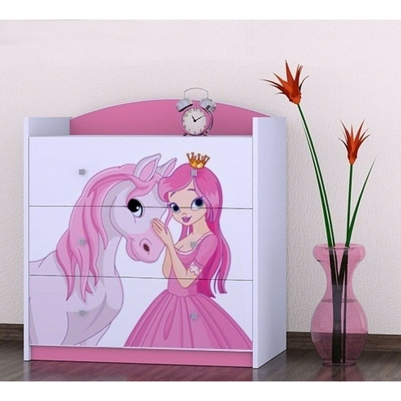 Clark Kids 3 - Drawer Chest, Pink