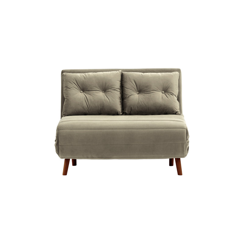 Rolen 2 Seater Sleeper, Reddish Brown, Grey